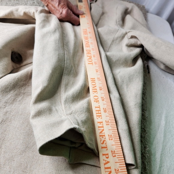 Women's Linen Blend Spring Blazer A New Day Natural Tan Size XXL - Picture 14 of 15